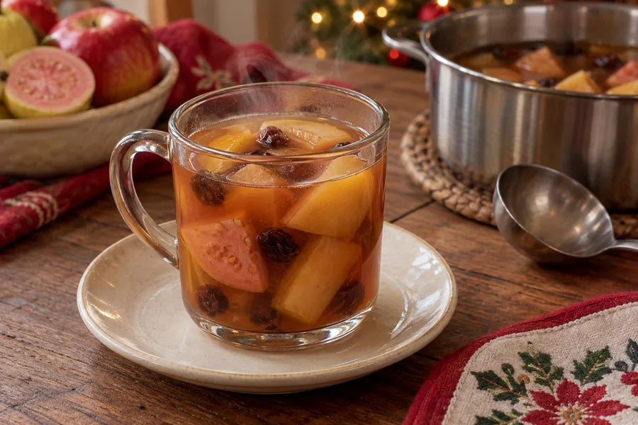 Ponche de manzana y guayaba; imagen ilustrativa incluida en el eBook